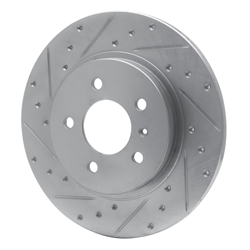 Buick TERRAZA Brake Rotor (1) - Rear Left - R1 Concepts - Drilled & Slotted - Silver - 2005